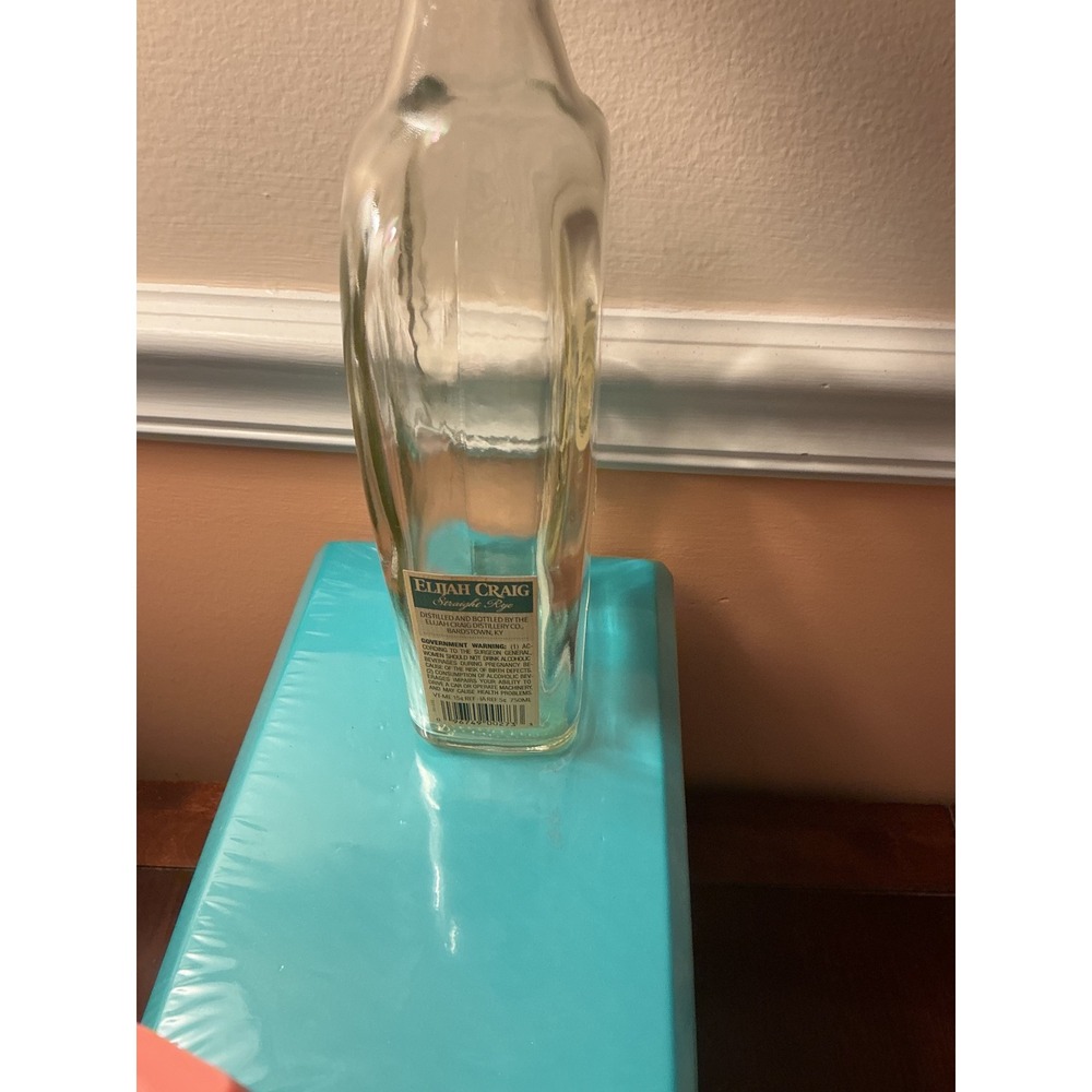 Elijah Craig Straight Rye Whiskey Empty unwashed Bottle 750ml with Cork 1789 - Picture 3 of 4